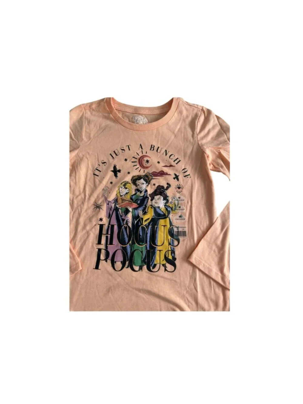HOCUS POCUS Girls Witch Long Sleeve Shirt Size Medium NEW NWOT